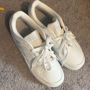 Adidas Classic White Lace-Up Sneakers